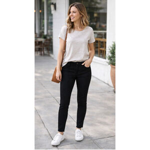 NWT Women's GAP Black Stretch Skinny Jeans Size 8